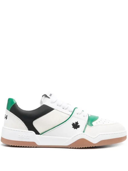 Sneakerși Dsquared2 cu autograf alb