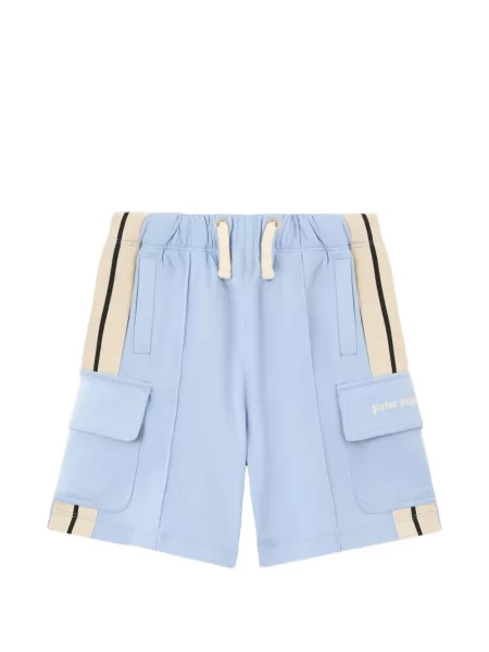 Szorty cargo dziecięce Palm Angels niebieskie