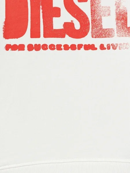 Diesel lyocell keverék szoknya SIDER OVER SWEAT-SHIRT fehér