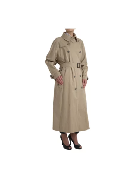 Trencz Dolce And Gabbana dwurzędowy beżowy