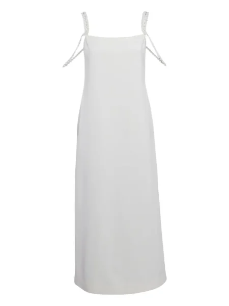 Sukienka bez rękawów Alexis bez rękawów garniturowa biała