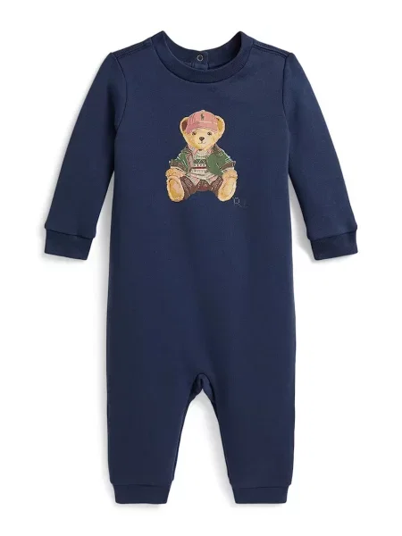 Polo Ralph Lauren kombinezon za bebe s pamukom plava