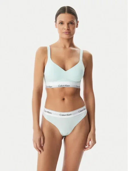 Calvin Klein Underwear Σουτιέν Bralette Ανοιχτό πράσινο λευκό