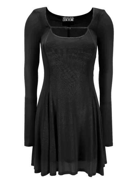 Rochie din denim Versace Jeans Couture de costum negru