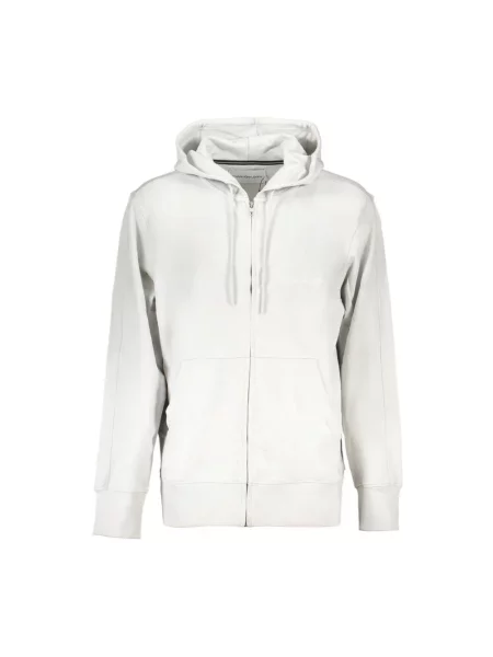 Bluza z kapturem Calvin Klein z kapturem casual szara