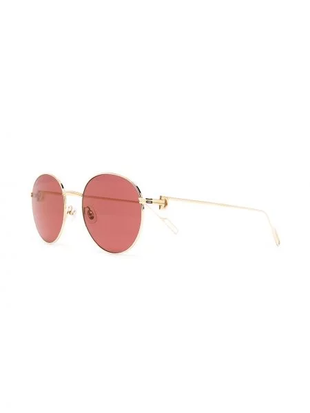 Saulės akiniai Cartier Eyewear auksinė