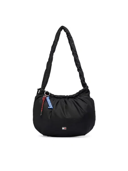Torbica Tommy Jeans Tjw Icon Charms Hobo crna