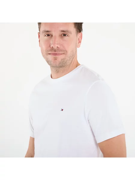 Тениска Tommy Hilfiger Essential Reg Fit Solid Tee White L бяло