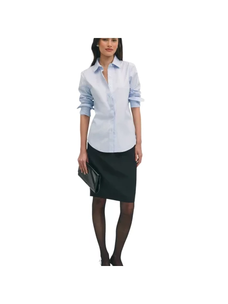 Koszula Brooks Brothers z twillu niebieska