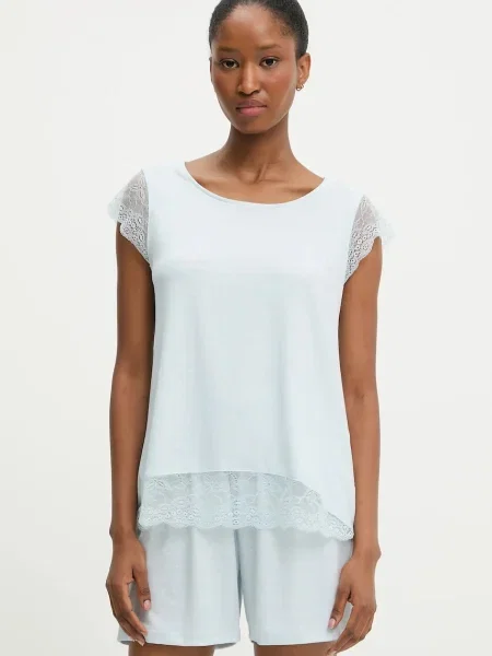 Пижама Answear.LAB дамска синьо