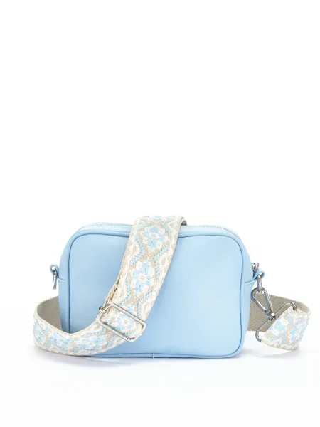 LASCANA Geantă de umăr albastru / argintiu alb