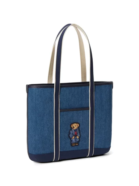 Matlasat sneakerși Polo Ralph Lauren cu autograf de catifea cord albastru