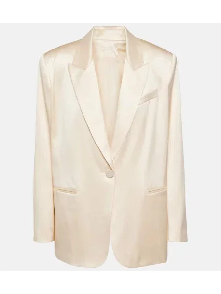 Sacou The Sei de mătase alb