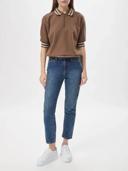 Поло Armani Exchange коричневе