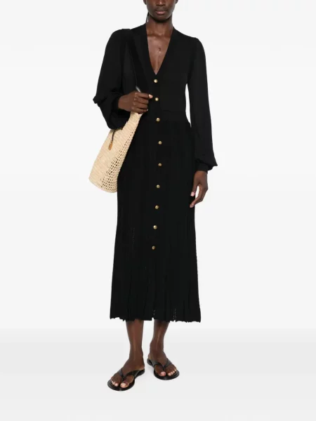 Rochie midi Twinset tricotate negru