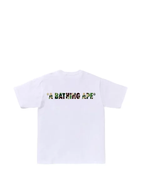 Tricou A Bathing Ape® cu imagine alb