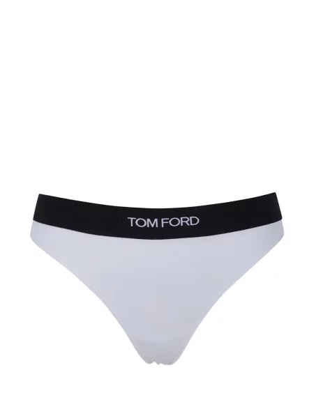 Chiloți tanga Tom Ford cu autograf alb