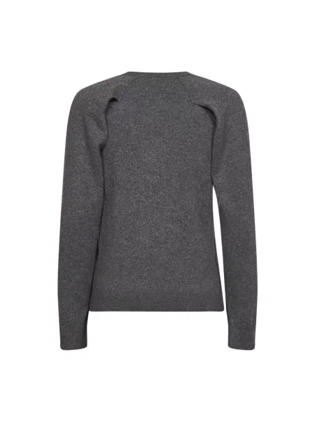 Sweter Jil Sander z kaszmiru szary