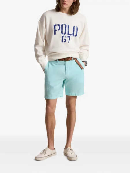 Кожени чорапи Polo Ralph Lauren с отворена пета с пейсли десен бяло