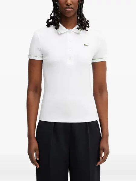 Tricou polo Lacoste alb