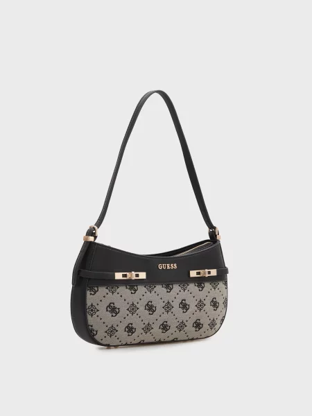 Сумка Guess с автографом серая
