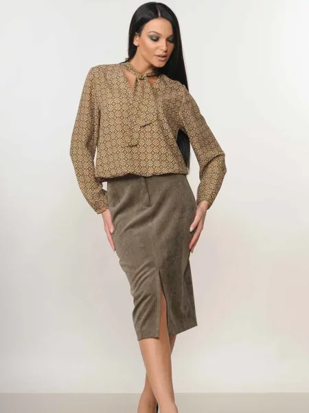 Юбка миди Rimari хаки