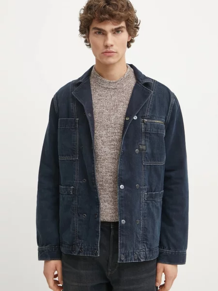 Дънково яке G-Star Raw преходен модел тъмносиньо