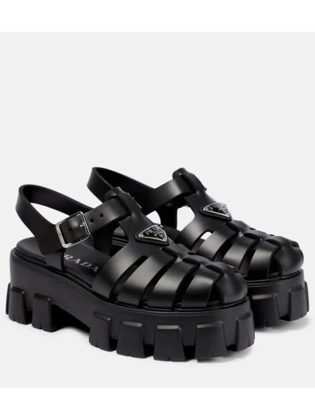 Sandale Prada cu platformă negru