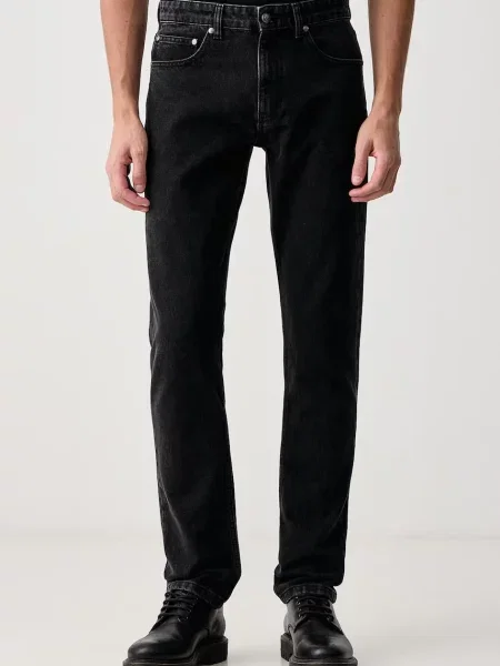 Just Cavalli slim fit traperice za muškarce crna