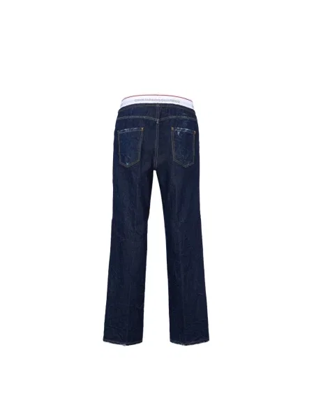 Jeansy straight leg Dsquared2 niebieskie