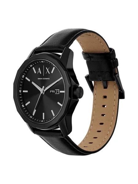 Годинник і браслет Armani Exchange чорний