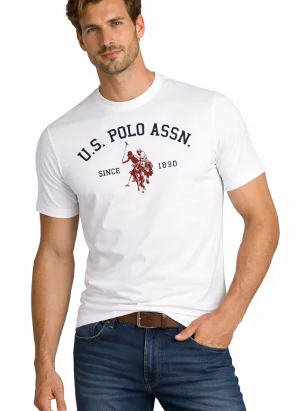 Tricou U.s. Polo Assn. alb