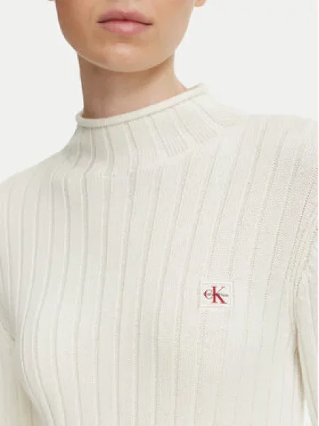 Calvin Klein Jeans Pulover Kremna bež