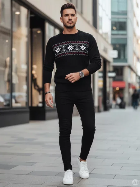 Sweter Dstreet czarny