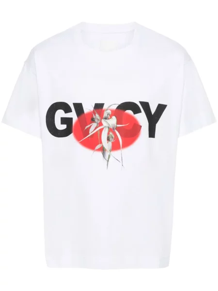 Tricou Givenchy cu imagine alb