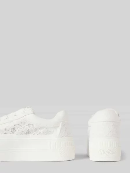 Sneakersy sznurowane Buffalo białe