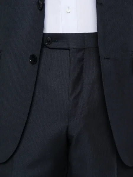 Ριγέ κοστούμι σύνολο Zegna μπλε