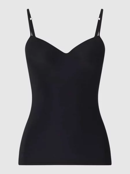 Podkoszulka z efektem 2 w 1 model ‘Allure’ – watowany Hanro czarna