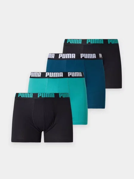 PUMA Bokserice EVERYDAY mornarsko plava / tirkiz / crna bijela