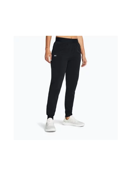 Штани для тренувань Under Armour Sport High Rise Woven black/white чорні