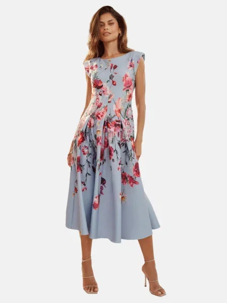 Lipsy Rochie deschis / verde închis / roz / magenta albastru