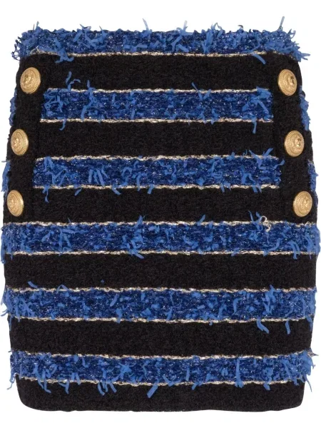 Osłona spódnica ołówkowa Balmain niebieska