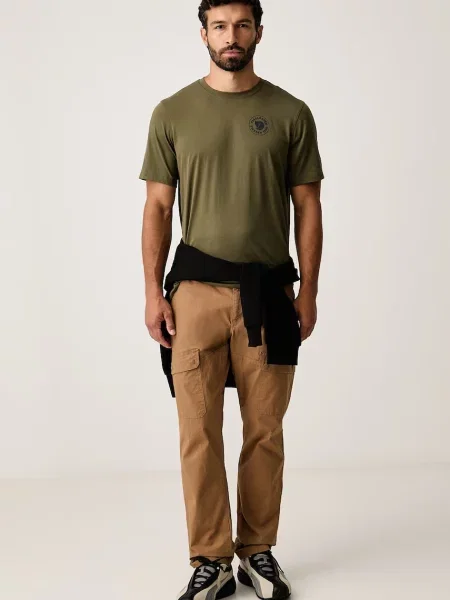 Fjallraven tricou pentru bărbați cu verde