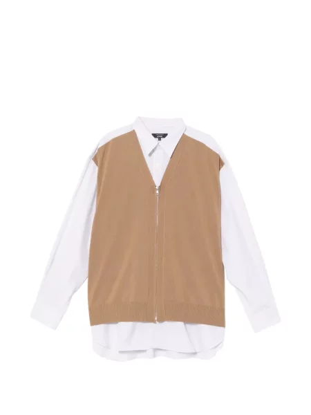 Риза Comme Des Garçons Homme на райета бяло