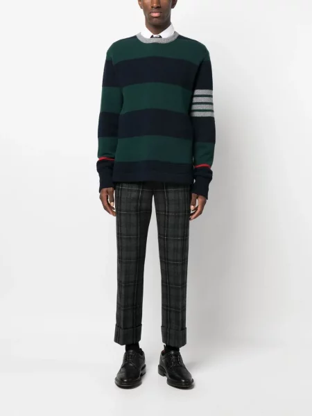 Megztas megztinis Thom Browne žalia