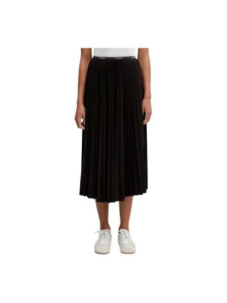 Spódnica maxi Lacoste brązowa