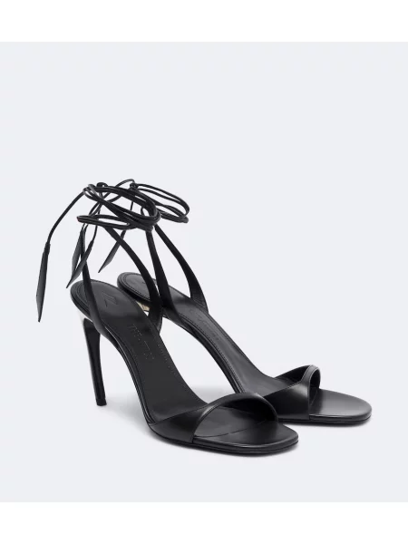 Sandale The Attico din piele negru