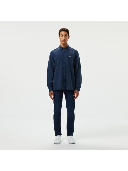Lacoste Koszula Button-Down Slim Fit granatowa