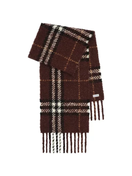 Vilnonis pledas šalikas Burberry ruda