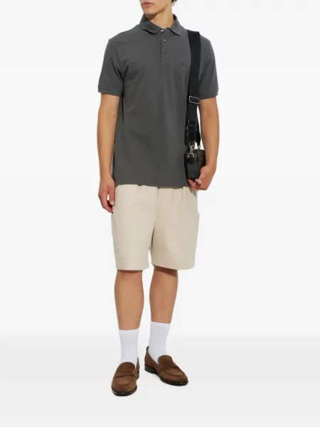 Polo Etro με κέντημα γκρι